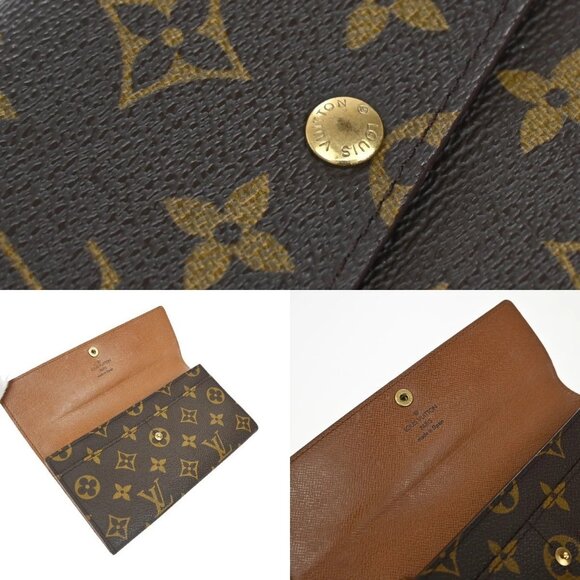 LOUIS VUITTON Porte Monnaie Credit Long Wallet Monogram Leather - Picture 13 of 14